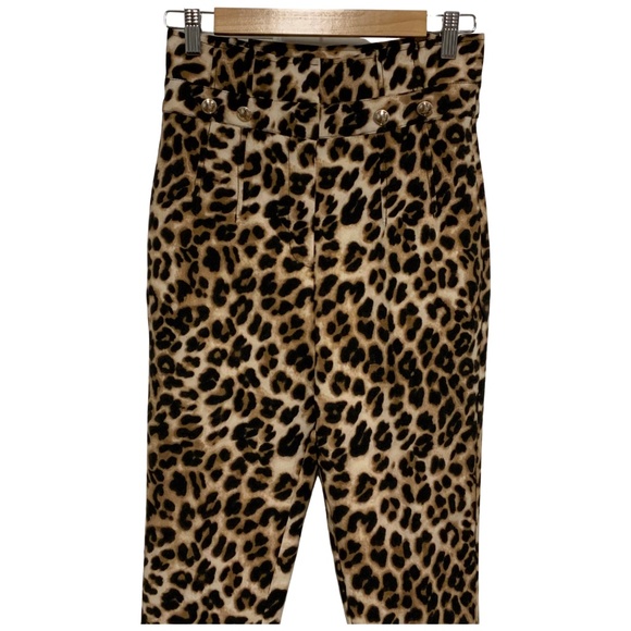 7th Avenue New York & Company Leopard Animal Print Pants - Picture 1 of 4
